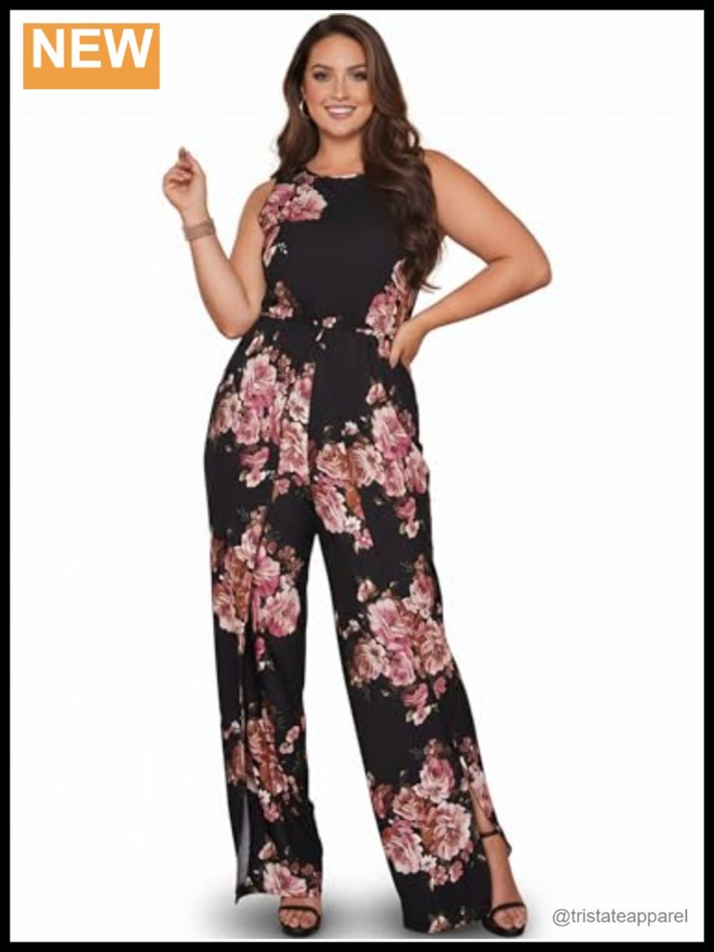 Womens Sleeveless Wide Leg One Piece Romper Jumpsuit Floor Length